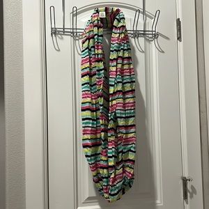 Colorful Striped Infinity Scarf